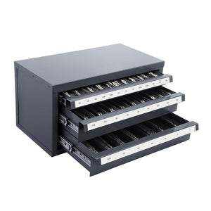 End Mill Dispenser Cabinet, Three-Drawer Organizer for End Mill Storage