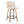 Toriano - Contemporary Fixed-Height Counter Stool & Swivel With Round Footrest (Set of 2)