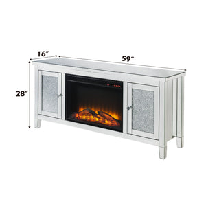 Noralie TV Stand with LED Electric Fireplace