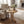 Natural Finish Round Wood Accent Table