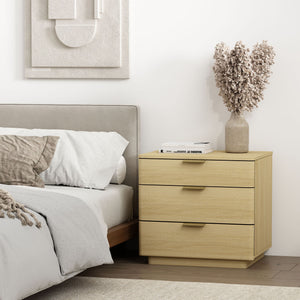 Payton - Nightstand With 3 Drawers - Oak