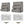 Double Sinks Bathroom Vanity Set with 2 Ceramic Basins