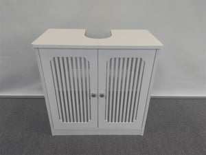 Louvered Double-Door Floor-Standing Bathroom Vanity