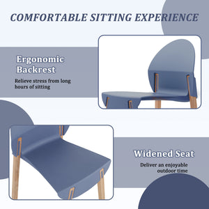 4 Piece Set Of Single Chairs, Traditional Elements With Round Table