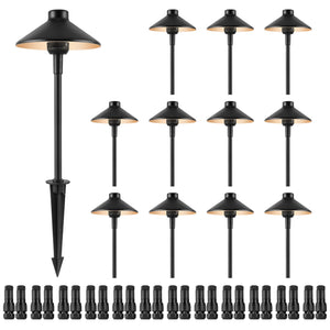 12 Pack Low Voltage Landscape Path Lights
