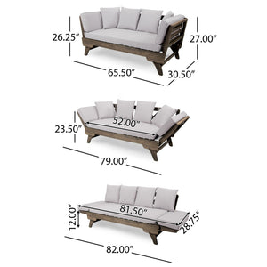 Ottavio Convertible Sofa Daybed With Water Resistant Cushions