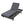 Black Acacia Wood Outdoor Chaise Lounge with Water-Resistant Cushions
