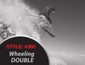 BLACK ATHALON 360 WHEELING DOUBLE SKI BAG - PADDED - 190CM - TRAPSKI