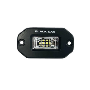 Black Oak 2" Marine Flush Mount Spreader Light - Black Housing - Pro Series 3.0 - TRAPSKI