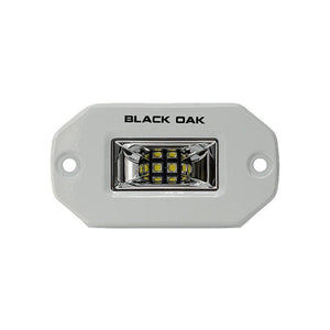 Black Oak 2" Marine Flush Mount Spreader Light - White Housing - Pro Series 3.0 - TRAPSKI