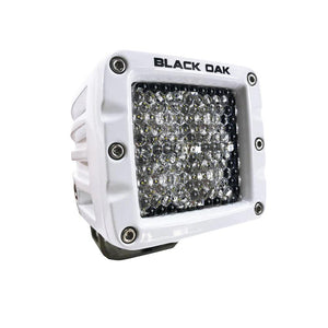 Black Oak 2" Marine LED Pod Light - Diffused Optics - White Housing - Pro Series 3.0 - TRAPSKI