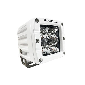 Black Oak 2" Marine LED Pod Light - Spot Optics - White Housing - Pro Series 3.0 - TRAPSKI