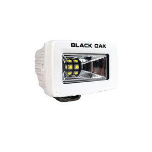 Black Oak 2" Marine Spreader Light - Scene Optics - White Housing - Pro Series 3.0 - TRAPSKI