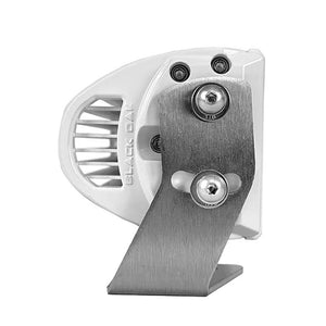 Black Oak 30" Marine Curved Double Row LED Light Bar - Spot Optics - White Housing - Pro Series 3.0 - TRAPSKI