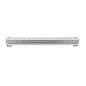 Black Oak 30" Marine Curved Double Row LED Light Bar - Spot Optics - White Housing - Pro Series 3.0 - TRAPSKI