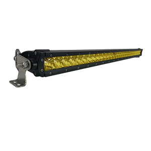 Black Oak 30" Yellow Lens Single Row LED Light Bar - Combo Optics - Black Housing - Pro Series 3.0 - TRAPSKI