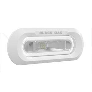 Black Oak Low Pro Marine Spreader Light - Flush Mount - White Housing - White LED - TRAPSKI