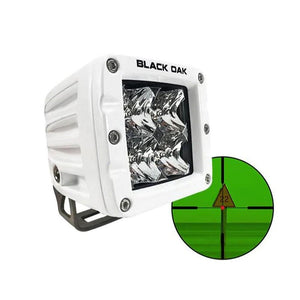 Black Oak Pro Series 3.0 2" 850nm Infrared Marine Pod Light - Flood Optics - White Housing - TRAPSKI