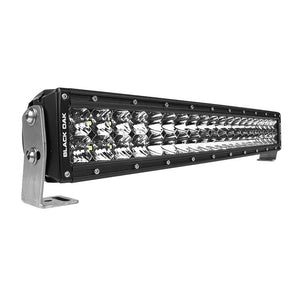 Black Oak Pro Series 3.0 Curved Double Row 20" LED Light Bar - Combo Optics - Black Housing - TRAPSKI