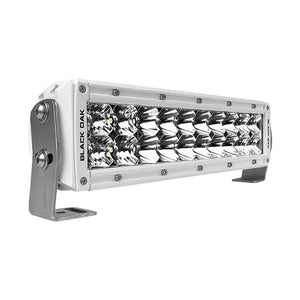 Black Oak Pro Series 3.0 Double Row 10" LED Light Bar - Combo Optics - White Housing - TRAPSKI