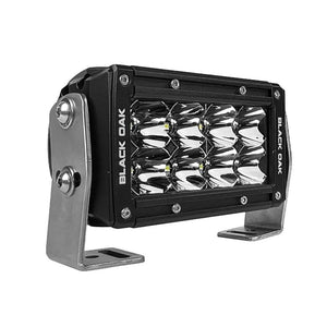 Black Oak Pro Series 3.0 Double Row 4" LED Light Bar - Spot Optics - Black Housing - TRAPSKI