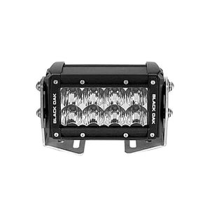 Black Oak Pro Series 3.0 Double Row 4" LED Light Bar - Spot Optics - Black Housing - TRAPSKI