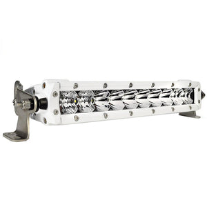 Black Oak Pro Series 3.0 Single Row 10" LED Light Bar - Combo Optics - White Housing - TRAPSKI