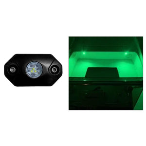 Black Oak Rock Accent Light - Green - Black Housing - TRAPSKI