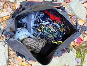 Black/Rust Waterproof Adventure Duffels, Heavy Duty Dry Bag for Skiing/Snowboarding & Other Outdoor Sports - 65L/110L/155L - TRAPSKI