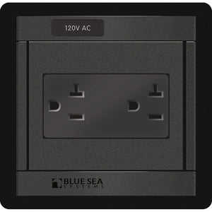 Blue Sea 1479 360 Panel - 120V AC DUal Outlet - TRAPSKI