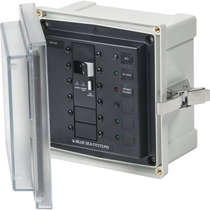 Blue Sea 3123 - SMS Panel Enclosure w/ELCI (32A) 3 Blanks - 230V AC - TRAPSKI