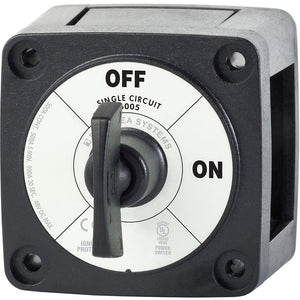 Blue Sea 6005200 Battery Switch Single Circuit ON-OFF - Black - TRAPSKI