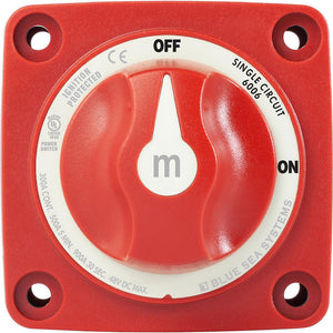 Blue Sea 6006 m-Series (Mini) Battery Switch Single Circuit ON/OFF Red - TRAPSKI