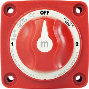Blue Sea 6008 M-Series Battery Switch 3 Position - Red - TRAPSKI