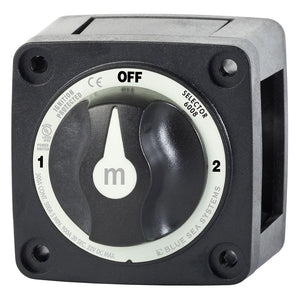 Blue Sea 6008200 m-Series Selector 3 Position Battery Switch - Black - TRAPSKI