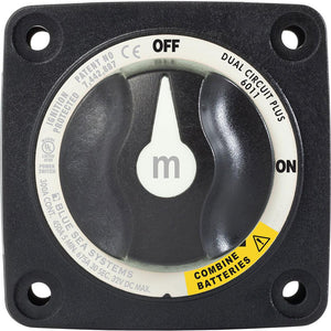 Blue Sea 6011200 m-Series Battery Switch Dual Circuit Plus - Black - TRAPSKI