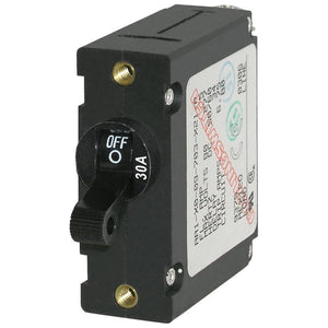 Blue Sea 7220 AC / DC Single Pole Magnetic World Circuit Breaker - 30 Amp - TRAPSKI