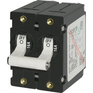 Blue Sea 7294 A-Series Double Pole Toggle - 16A - White - TRAPSKI