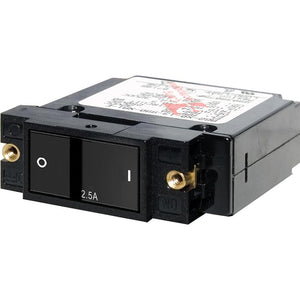 Blue Sea 7399 A-Series Flat Rocker Circuit Breaker - Single Pole - 2.5A - TRAPSKI