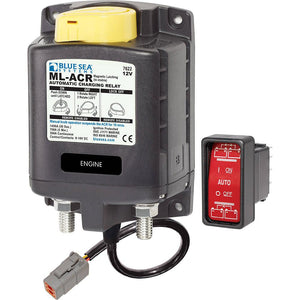 Blue Sea 7622100 ML ACR Charging Relay 12V 500A w/Manual Control Deutsch Connector - TRAPSKI
