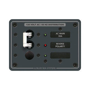 Blue Sea 8029 AC Main +1 Position Breaker Panel - White Switches - TRAPSKI