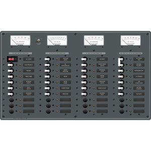 Blue Sea 8095 AC Main +8 Positions / DC Main +29 Positions Toggle Circuit Breaker Panel (White Switches) - TRAPSKI