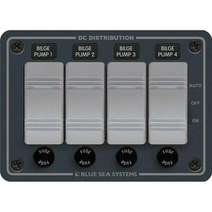 Blue Sea 8666 Contura 4 Bilge Pump Control Panel - TRAPSKI