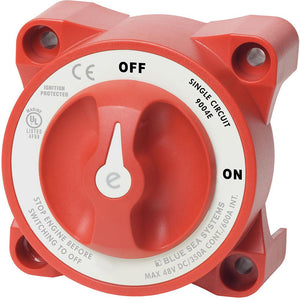 Blue Sea 9004e e-Series Battery Switch Single Circuit ON/OFF w/Alternator Field Disconnect - TRAPSKI