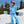 Blue Tie Dye -  Shaped Women's Ski Suit