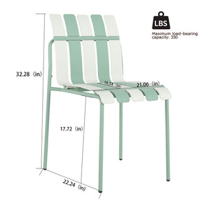 4 Piece Set of Modern Color Block Designed Single Chairs