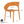 Plastic Accent Chair with UV Resistance and Ergonomic Backrest - Green or Orange