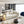 Modern Upholstered Sofa with Deep Cushions - Multiple Sizes & Colors