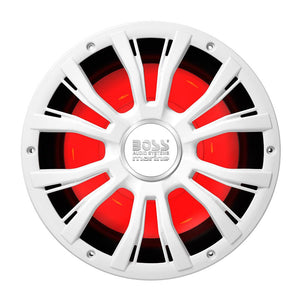 Boss Audio 10" MRG10W Subwoofer w/RGB Lighting - White - 800W - TRAPSKI