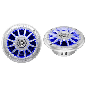 Boss Audio 6.5" MRGB65S Speakers w/RGB Lighting - Silver - 200W - TRAPSKI